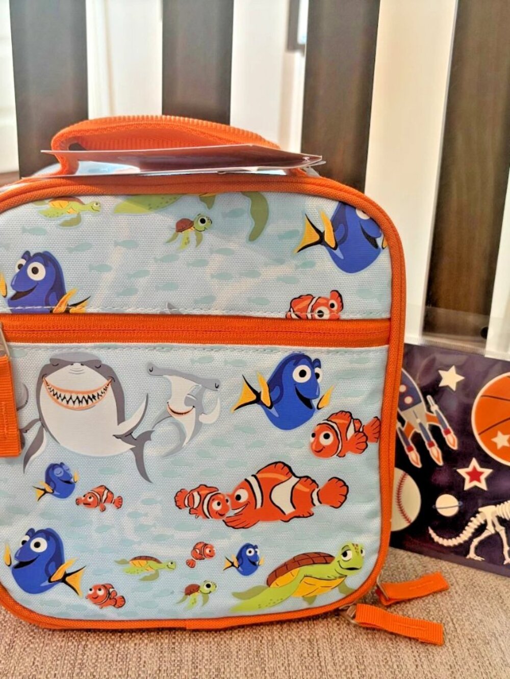Pottery barn School LUNCH BOX + Stickers NEMO SHARK FISH Grogu bag Gift kid 🚀